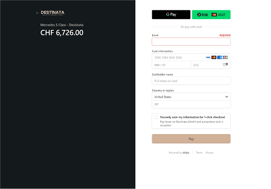 Destinata Limo Booking Website image 2